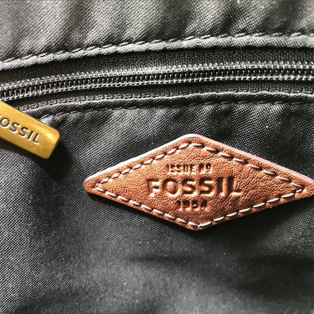 FOSSIL Fiona Printed Crossbody Bag Black White Everyday Office Travel Classic - Picture 10 of 13